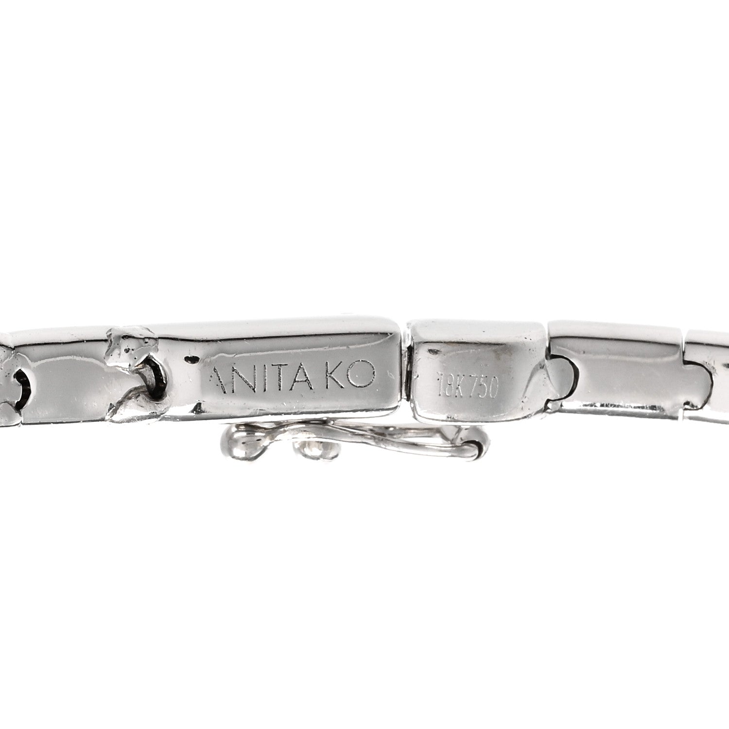 Anita Ko 18K White Gold Diamond Link Choker Necklace 4 of 4
