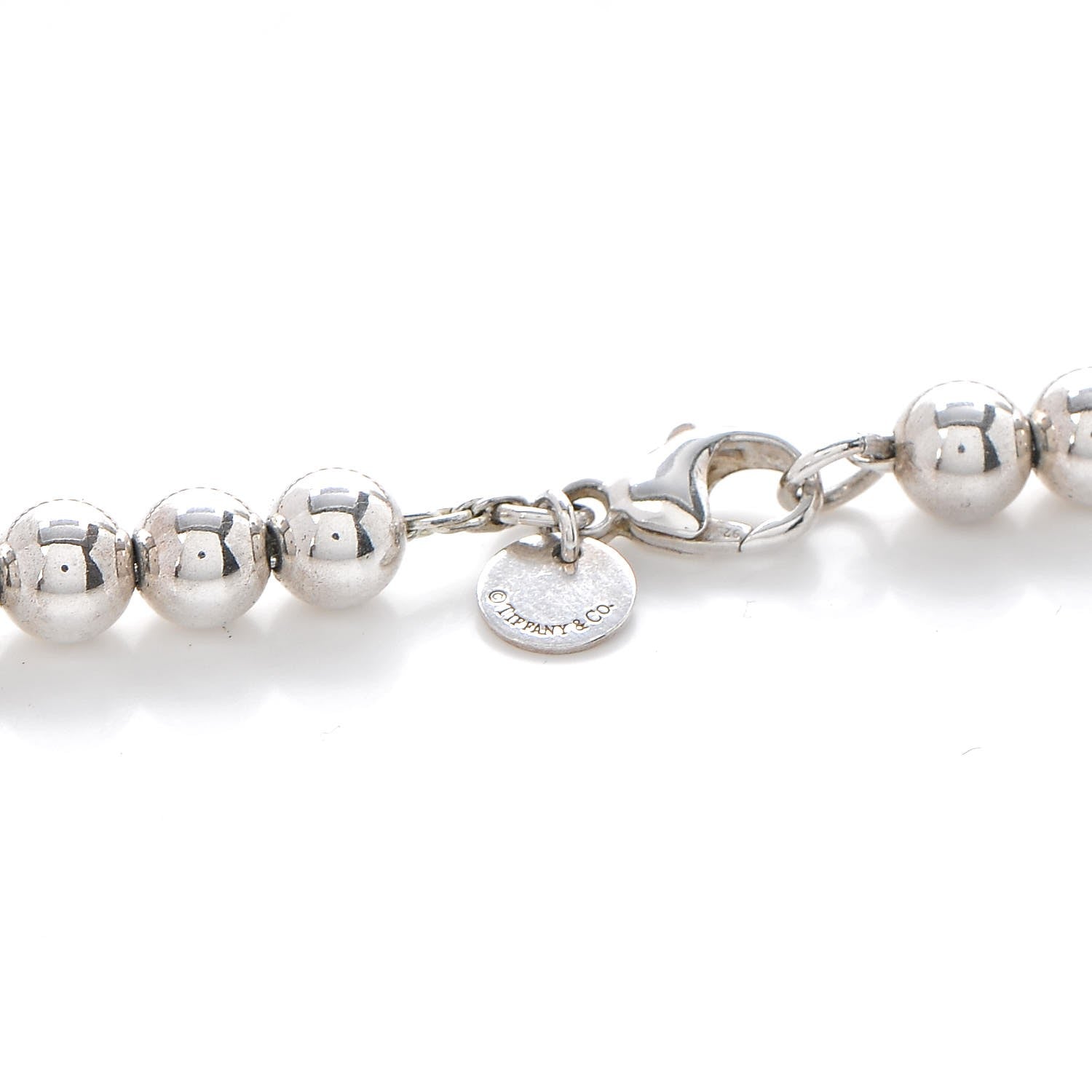 Tiffany Sterling Silver HardWear Graduated Ball Necklace 5 of 5
