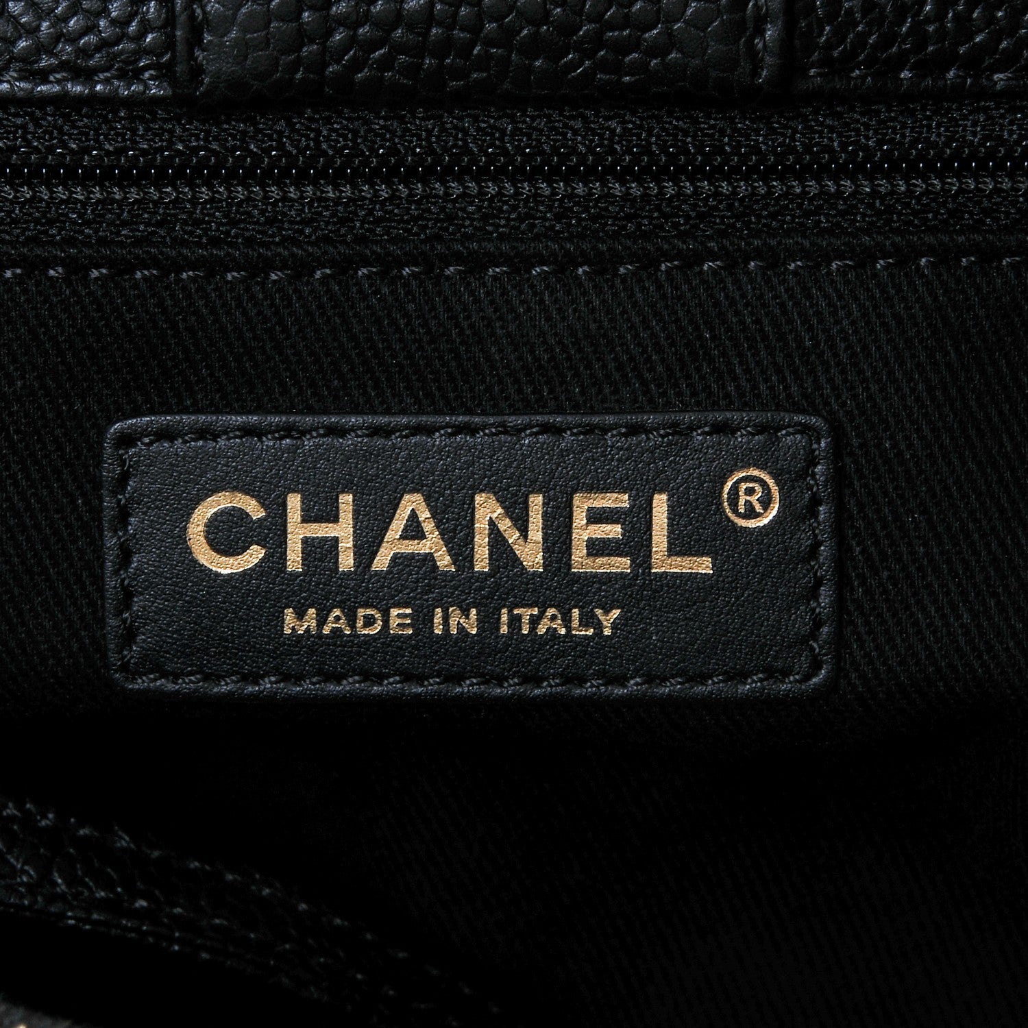 Chanel Grained Calfskin Large Shopping Tote Black 6 of 7