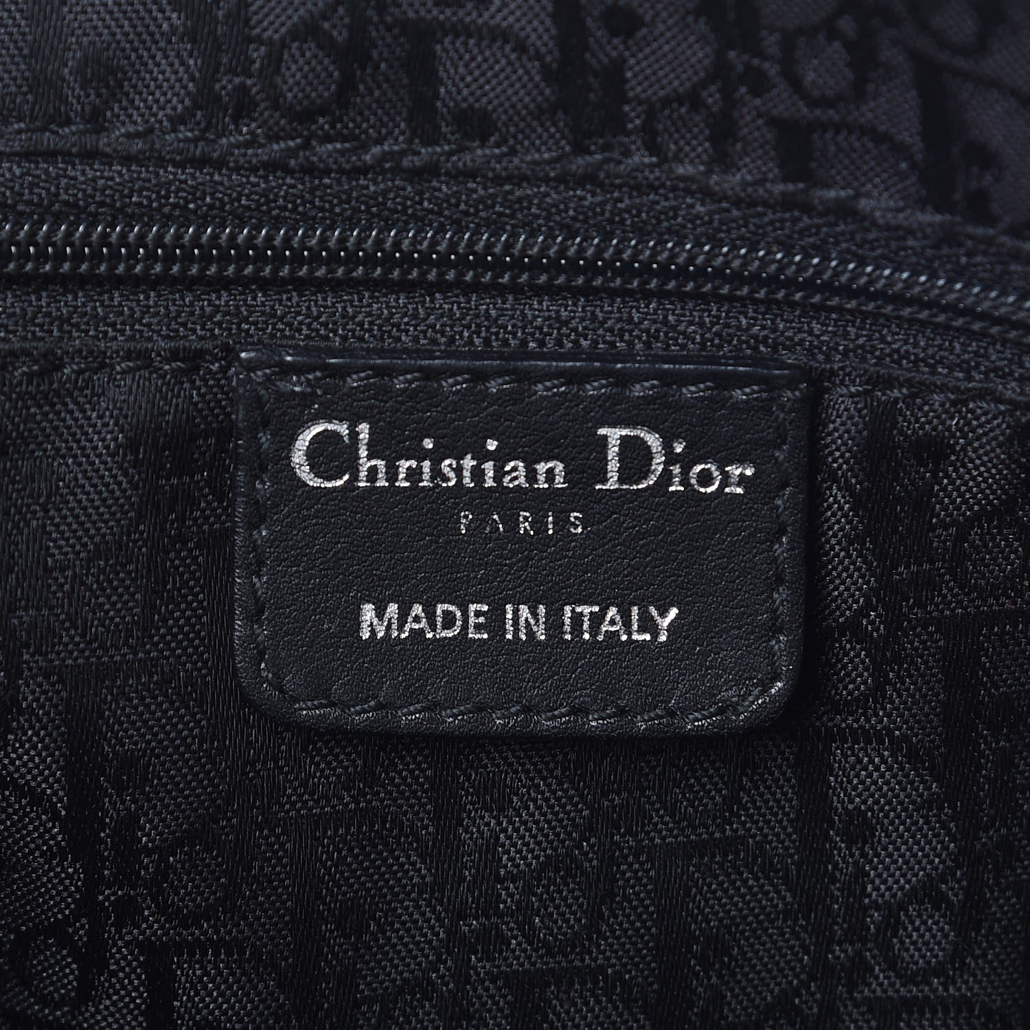 Christian Dior Calfskin Logo Charms Boston White 6 of 14