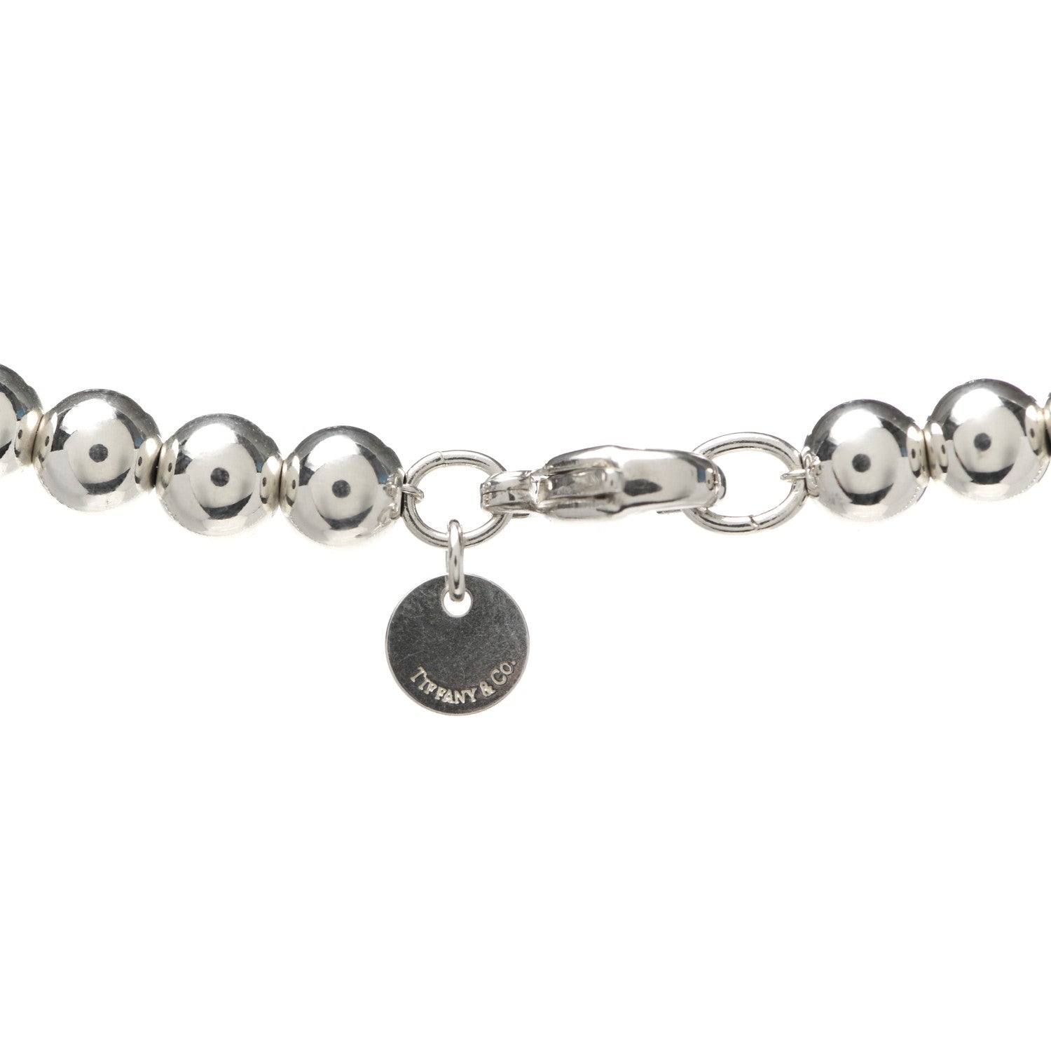 Tiffany Sterling Silver HardWear Graduated Ball Necklace 4 of 4