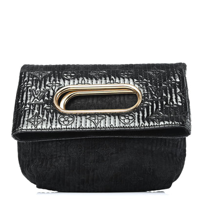 Louis Vuitton Suede Monogram Motard Afterdark Clutch Black 1 of 4