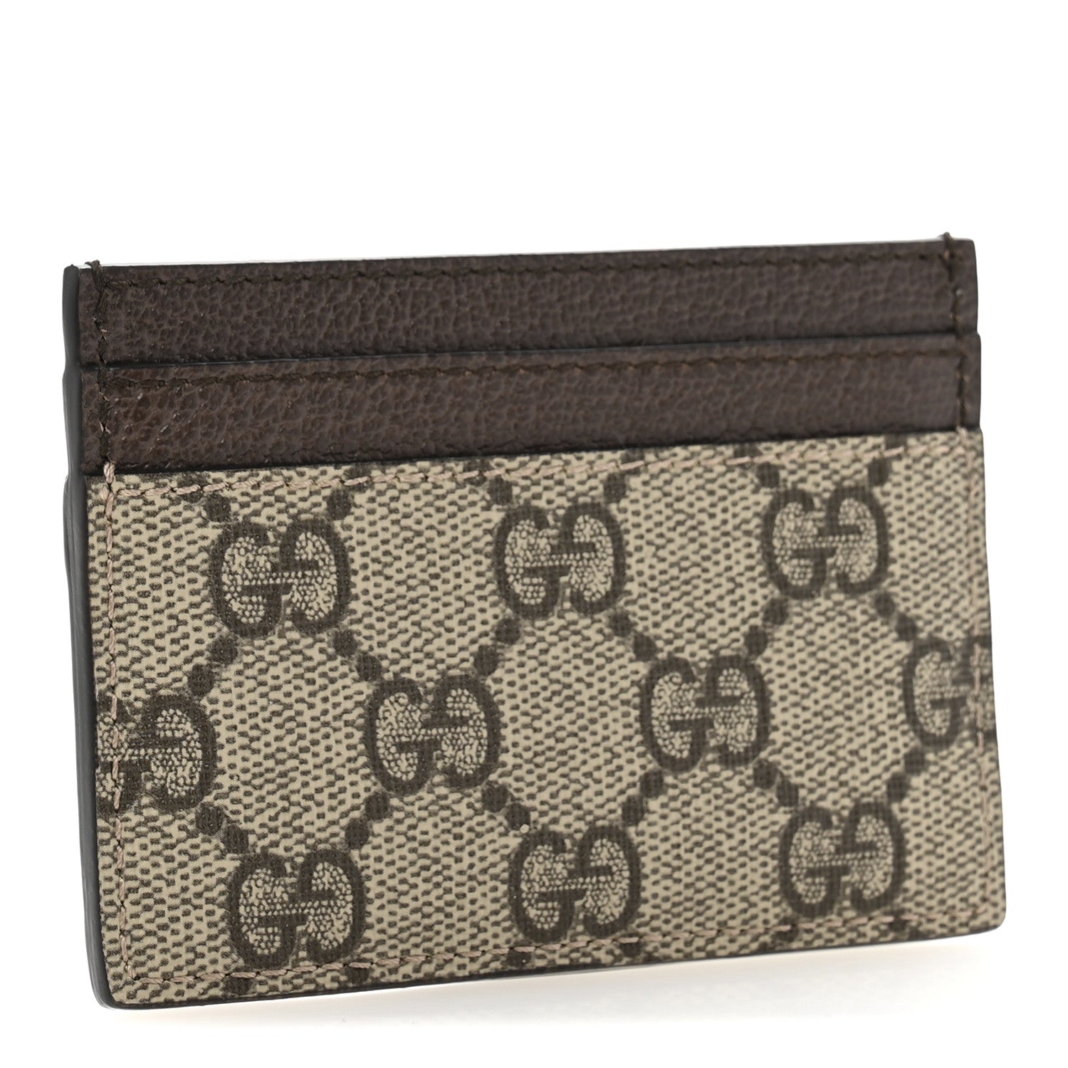Gucci GG Supreme Monogram Ophidia Card Holder Brown 3 of 7