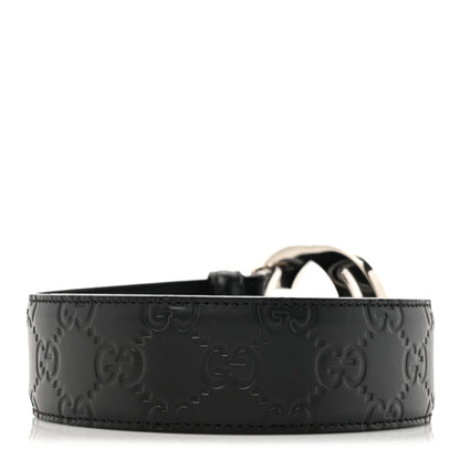 Gucci Guccissima Signature Interlocking G 40mm Belt 95 38 Black 2 of 5