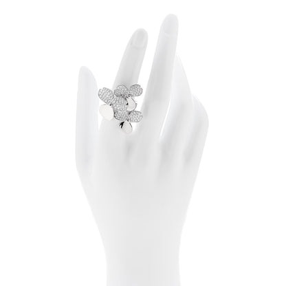 Tiffany Platinum Diamond Paper Flowers Cluster Ring 52 6 2 of 7