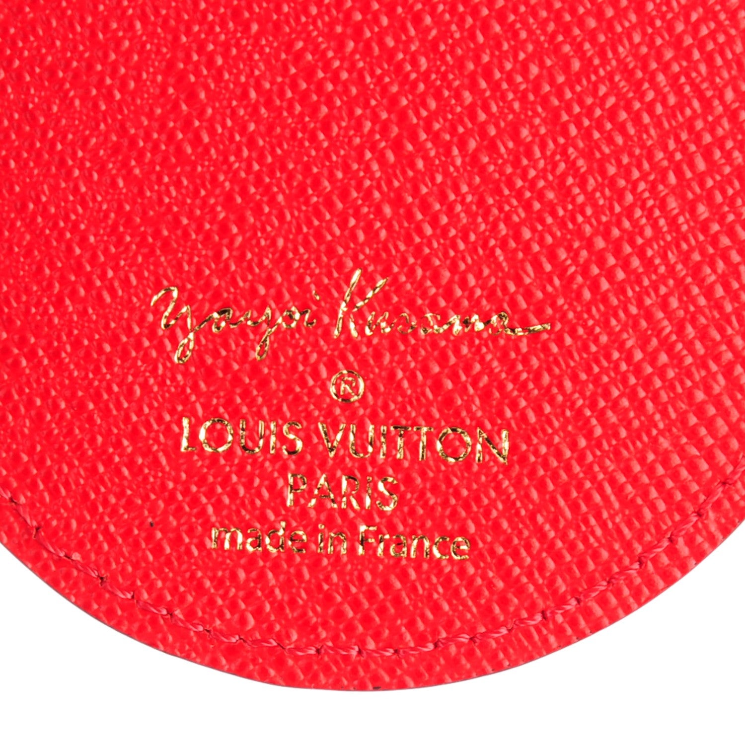 Louis Vuitton Monogram Kusama Pumpkin Dots Key Holder Red 3 of 5