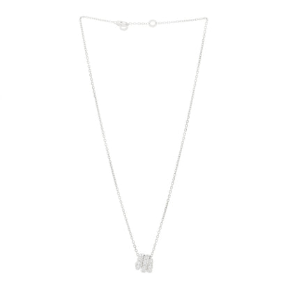 Bulgari 18K White Gold Diamond Serpenti Viper Pave Pendant Necklace 2 of 6