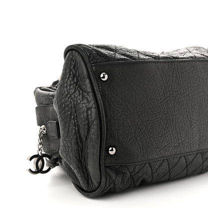 Chanel Distressed Lambskin Lady Braid Bowler Black 9 of 11