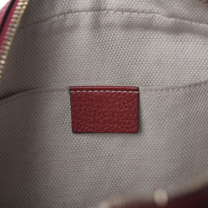 Gucci Pebbled Calfskin Small Soho Disco Bag Tabasco Red 8 of 9