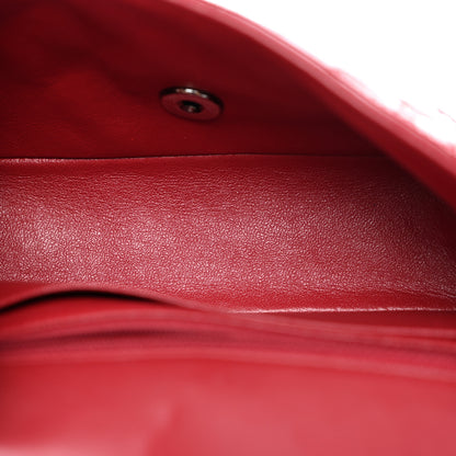 Chanel Patent Calfskin Quilted Mini Rectangular Flap Dark Red 5 of 11