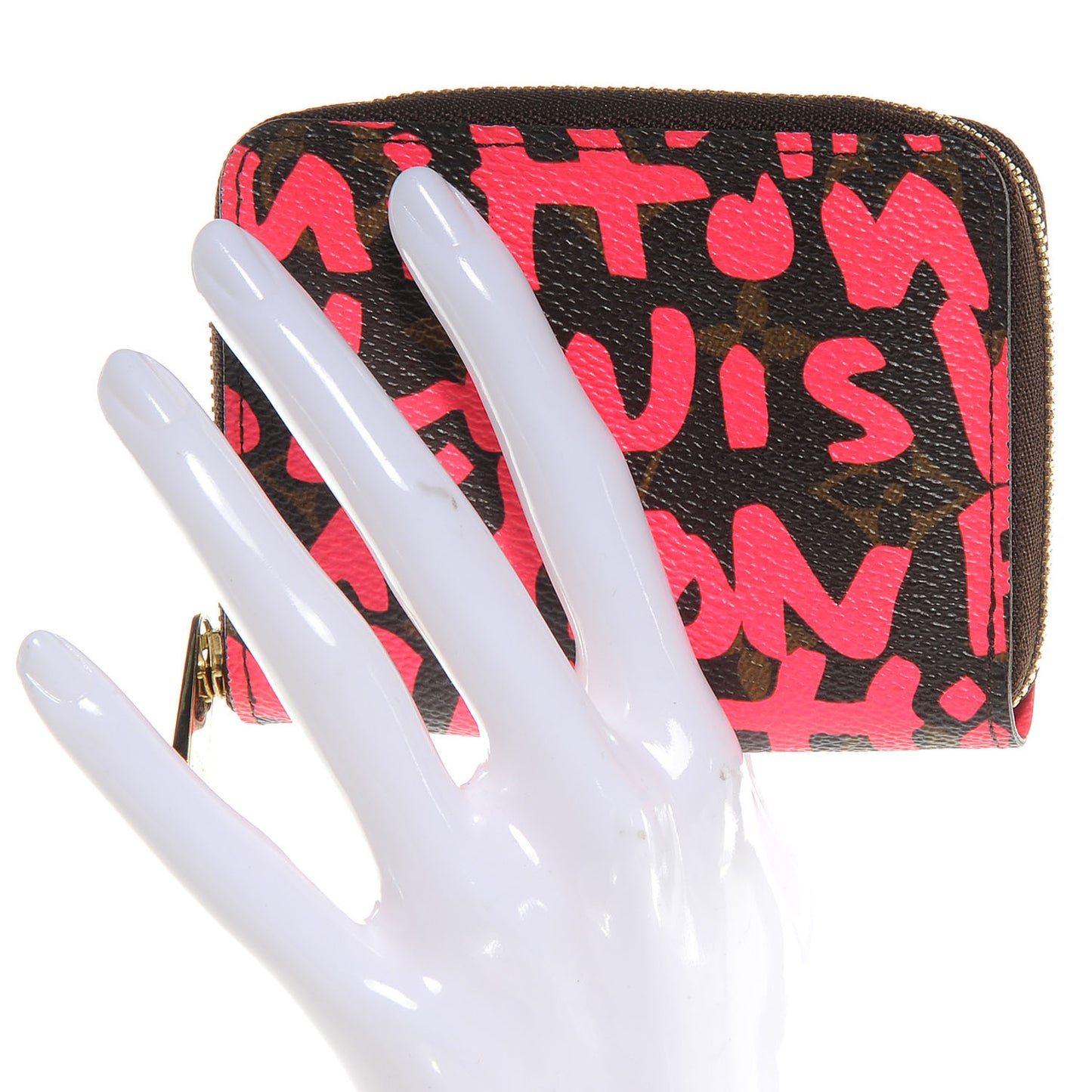 Monogram Graffiti Zippy Coin Purse Fuchsia