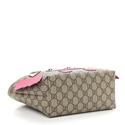 Gucci GG Supreme Monogram Kid's Monster Tote Pink 4 of 10