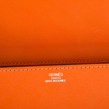 Hermes Tadelakt Medor 23 Clutch Orange 6 of 7