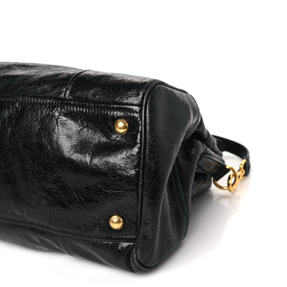 Prada Vitello Shine Shopping Satchel Black 8 of 8