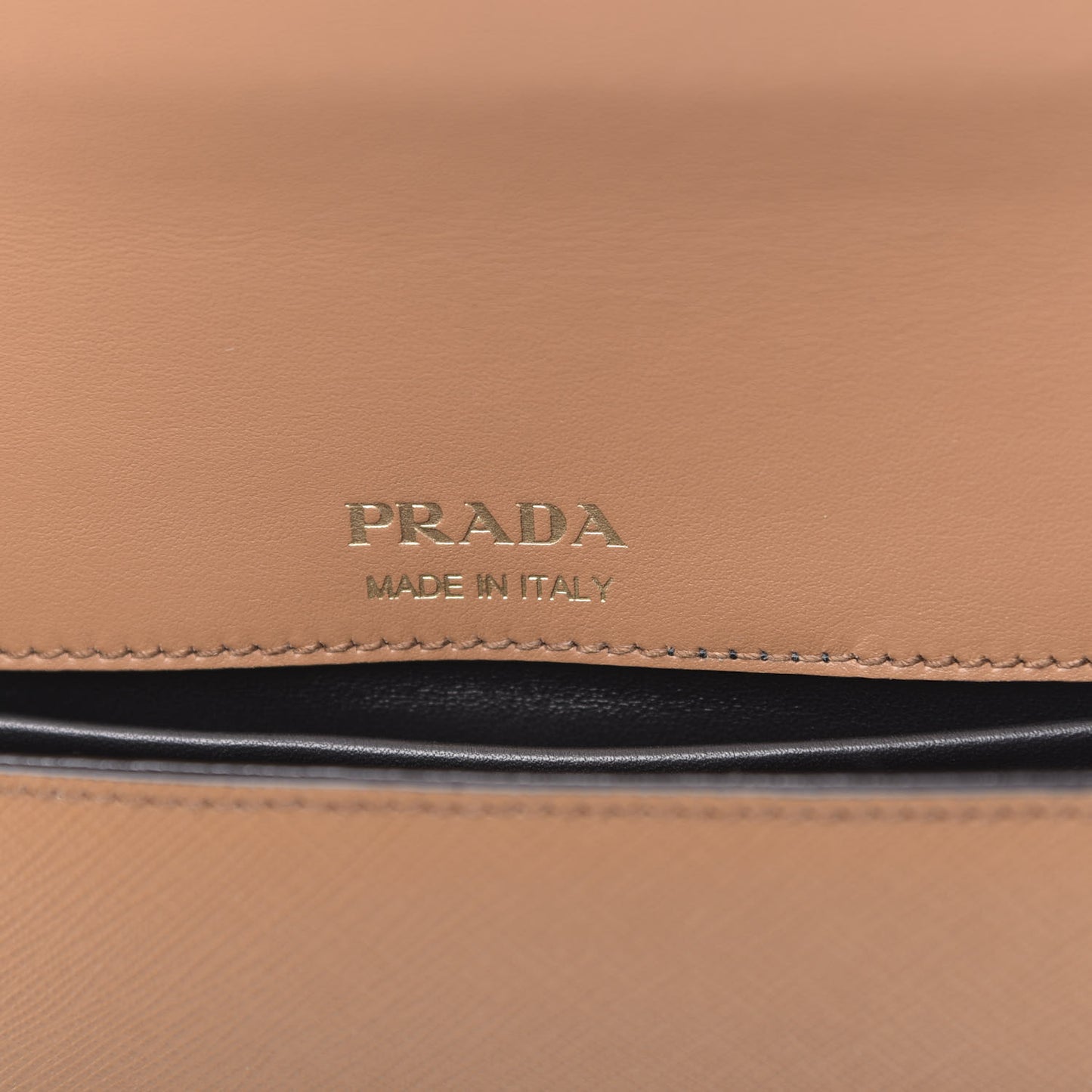City Calfskin Saffiano Sidonie Shoulder Bag Caramel