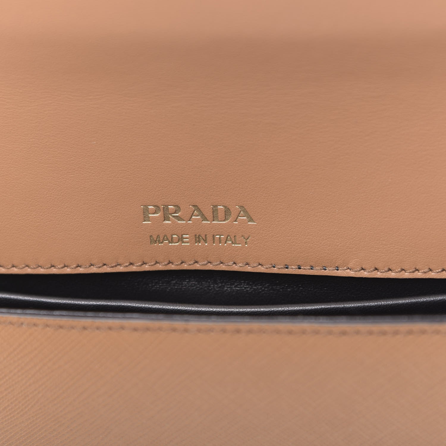 Prada City Calfskin Saffiano Sidonie Shoulder Bag Caramel 6 of 9