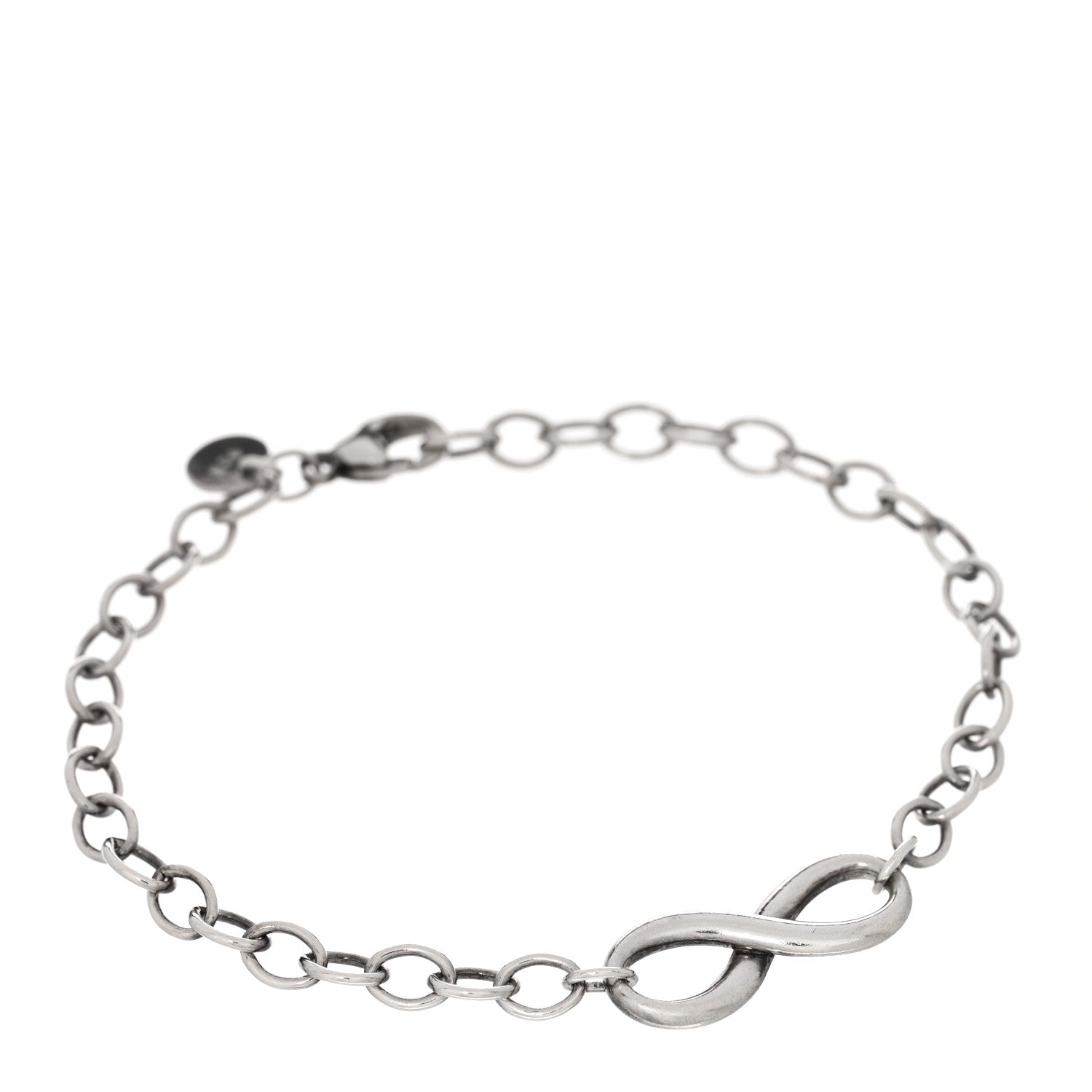 Tiffany Sterling Silver Infinity Chain Bracelet 1 of 3