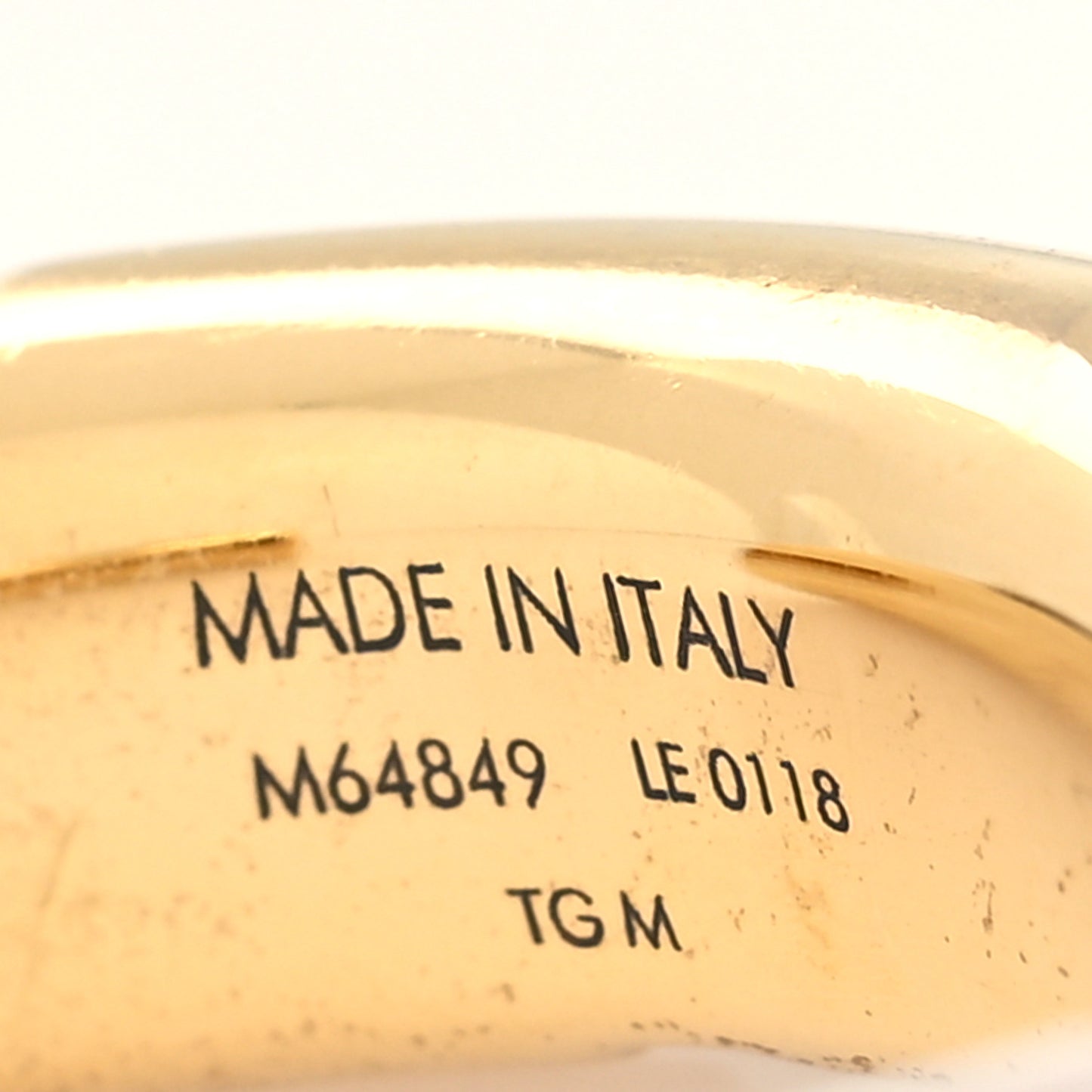 Metal Daily Monogram Bracelet M Gold