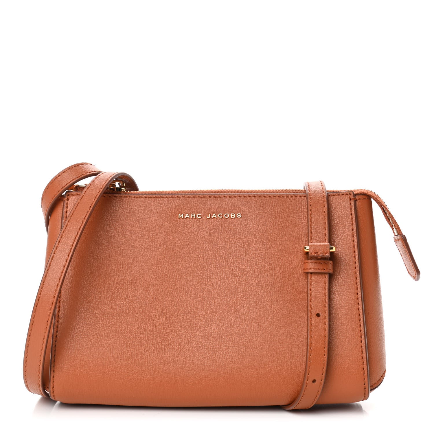Marc Jacobs Calfskin The Commuter Crossbody Brown 1 of 4