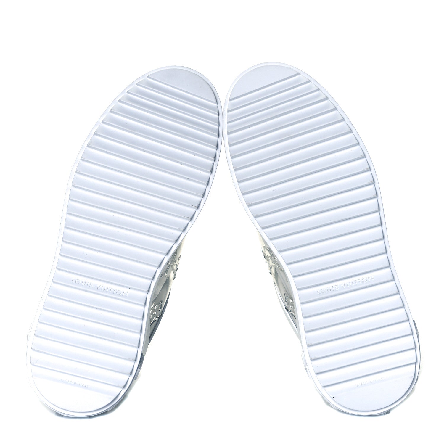 Louis Vuitton Monogram PVC Time Out Sneakers 36 Silver 7 of 12