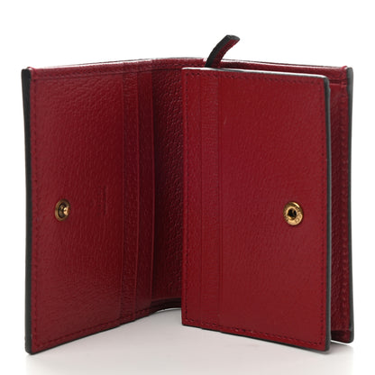Gucci GG Supreme Monogram Queen Margaret Card Case Red 5 of 8