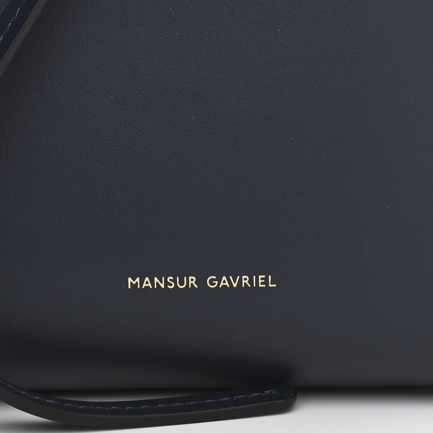 Mansur Gavriel Calfskin Mini Bucket Bag Blu 7 of 9