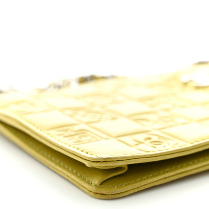 Chanel Lambskin Precious Symbols Pochette Chartreuse 9 of 13