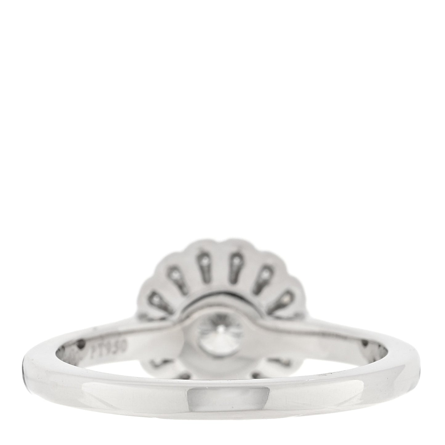 Platinum Diamond Round Enchant Flower Ring 49 5