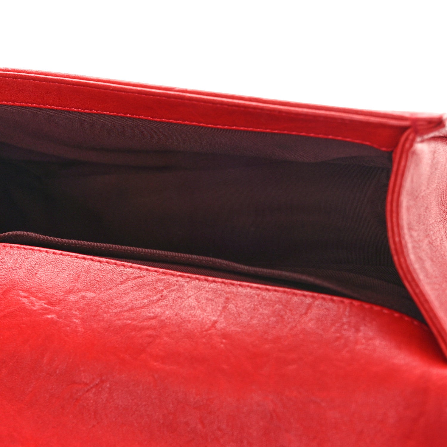 Chanel Crumpled Lambskin Small Studded Boy Flap Red 5 of 9