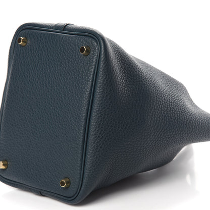 Hermes Taurillon Clemence Picotin Lock 18 PM Vert Cypress 7 of 11