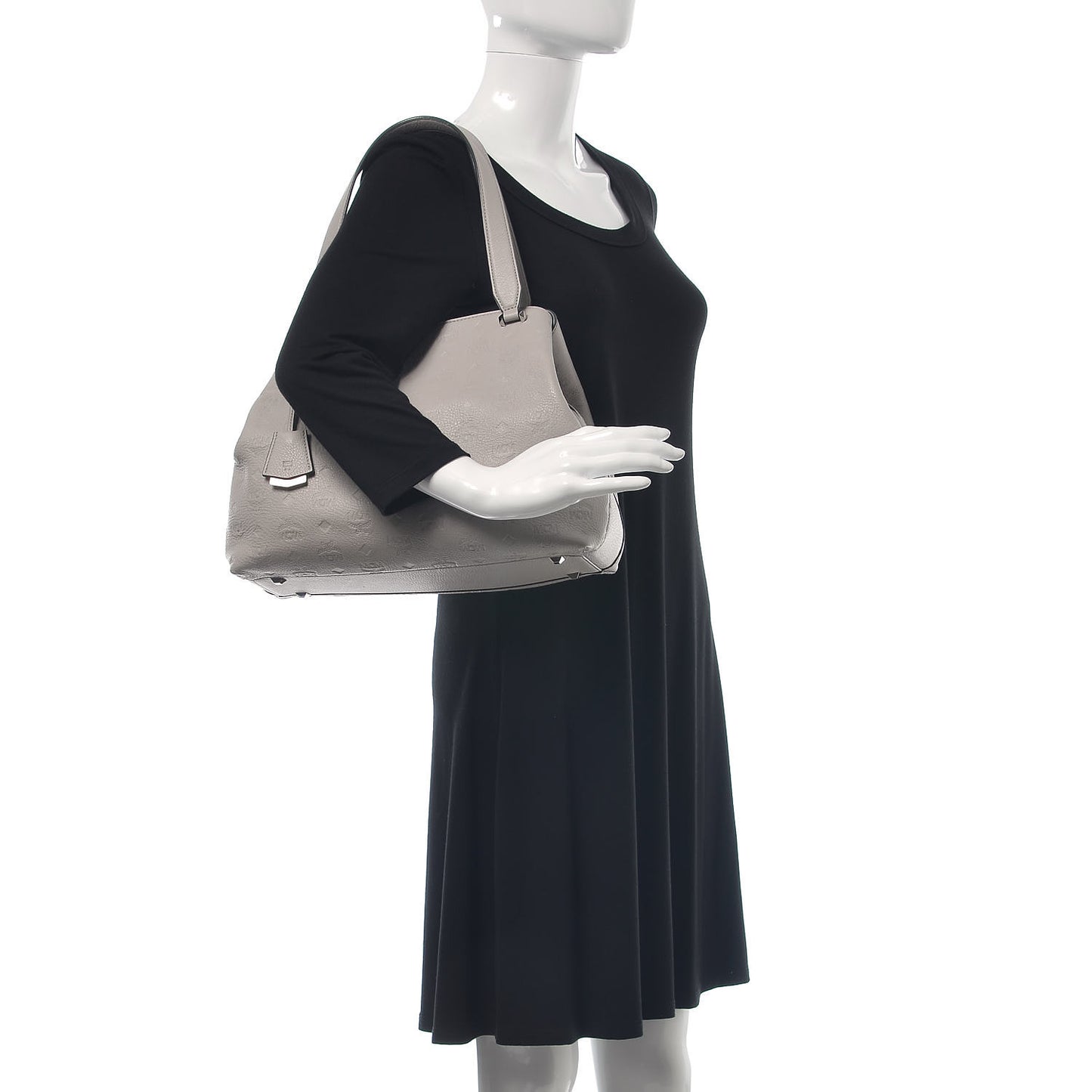 Calfskin Ottomar Monogram Essential Hobo Dove