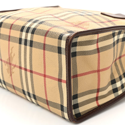 Burberry Haymarket Check Small Tote Brown 9 of 12