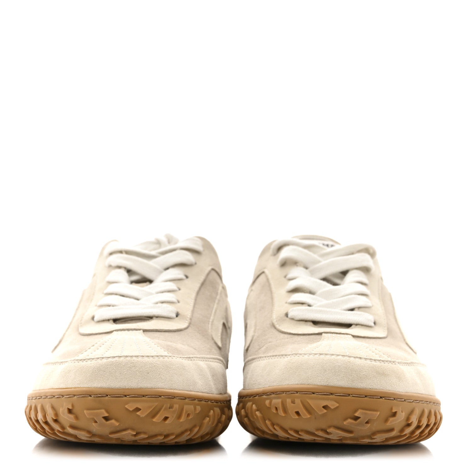 【近年・2023ss 】エルメス　ジーナ フラットシューズ スエード　ベージュ Hermes Suede Goatskin Jet Sneakers 37 Beige Esquisse Glaise