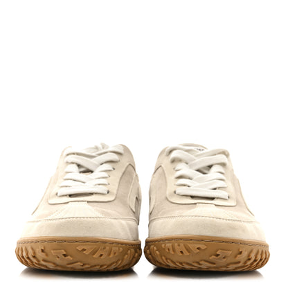 Hermes Suede Goatskin Jet Sneakers 37 Beige Esquisse Glaise 3 of 12