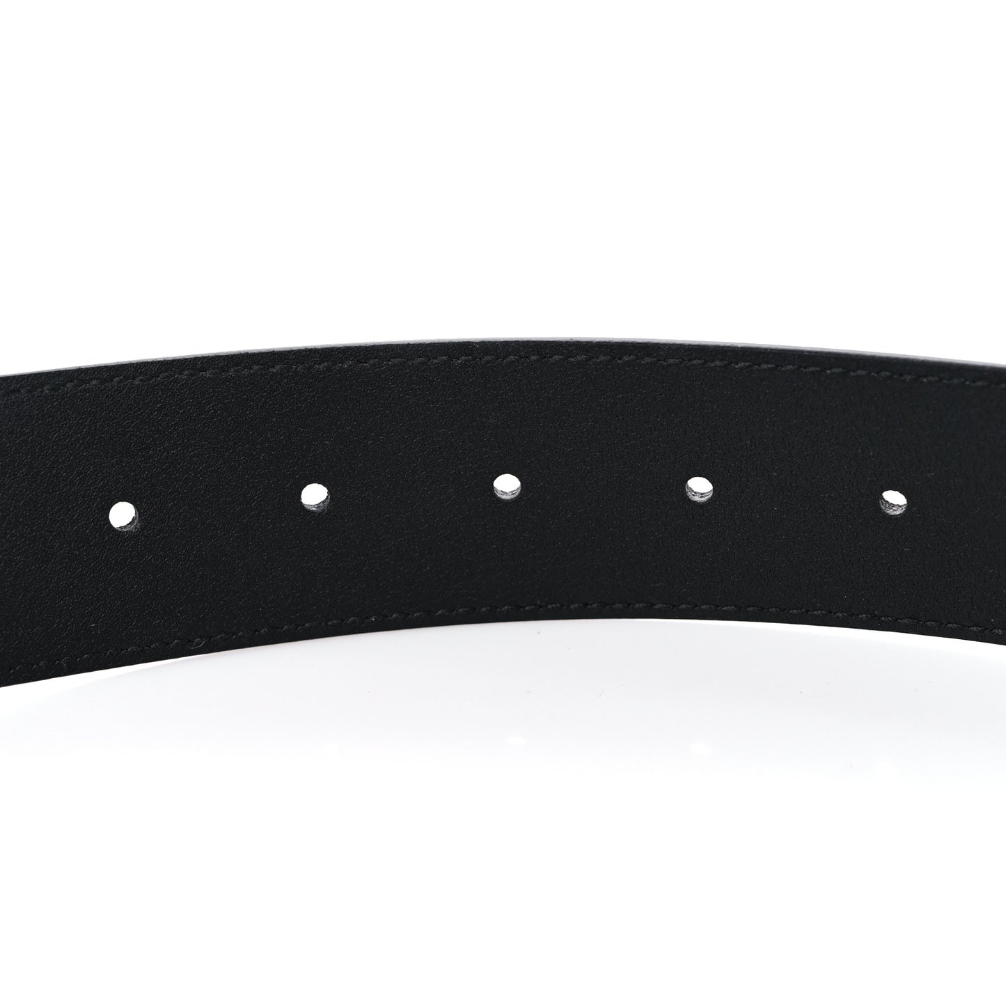 Azalea Calfskin Enamel Monochrome Double G 40mm Belt 90 36 Black