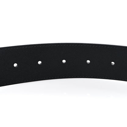 Gucci Azalea Calfskin Enamel Monochrome Double G 40mm Belt 90 36 Black 4 of 4