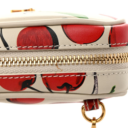 Saint Laurent Calfskin Cherry Print Monogram Baby Lou Camera Bag Crema Soft Red 11 of 11