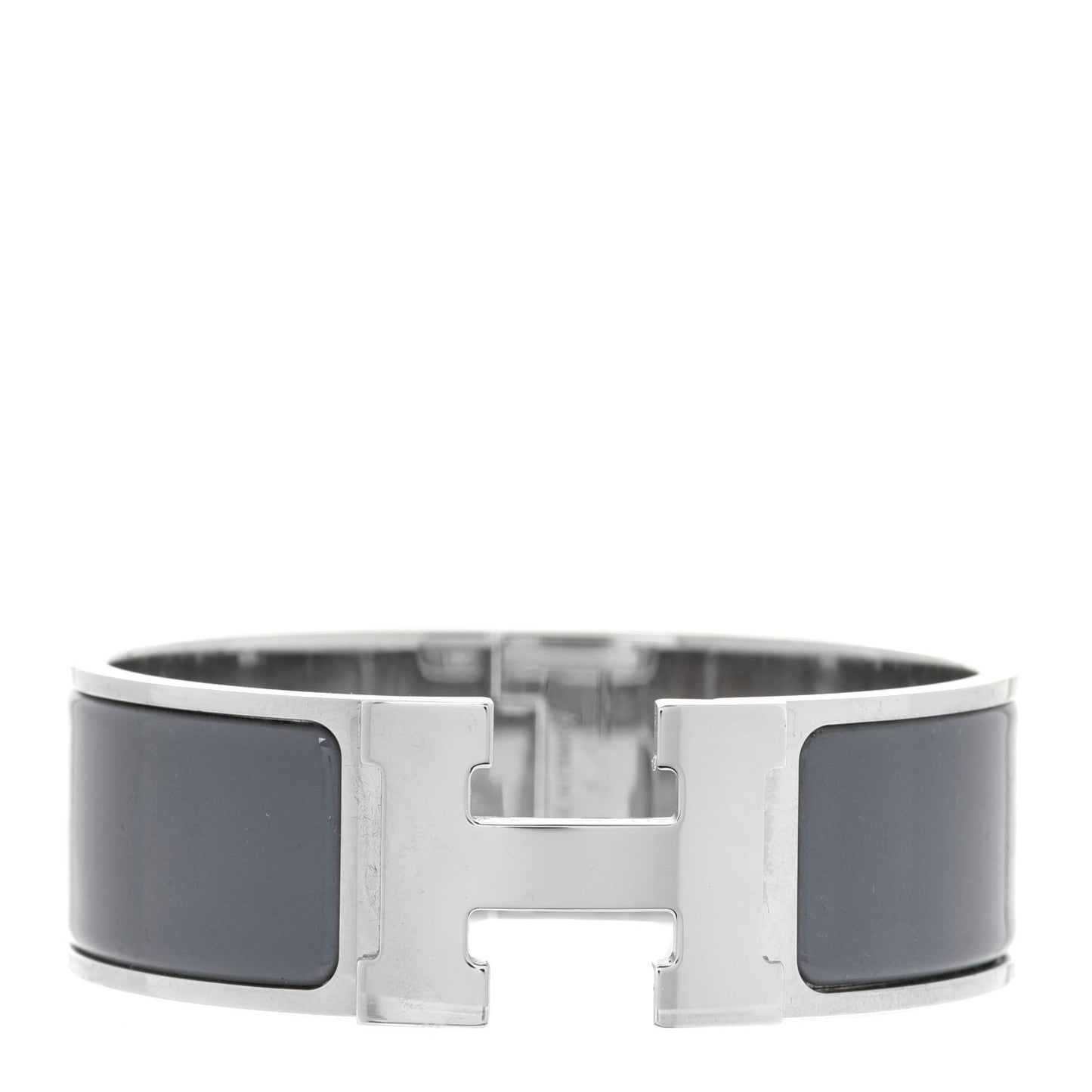Enamel Wide Clic Clac H Bracelet PM Ardoise