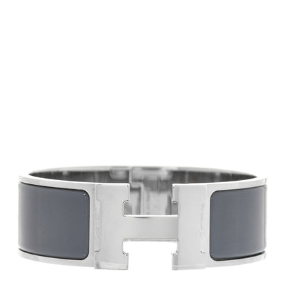 Hermes Enamel Wide Clic Clac H Bracelet PM Ardoise 1 of 6