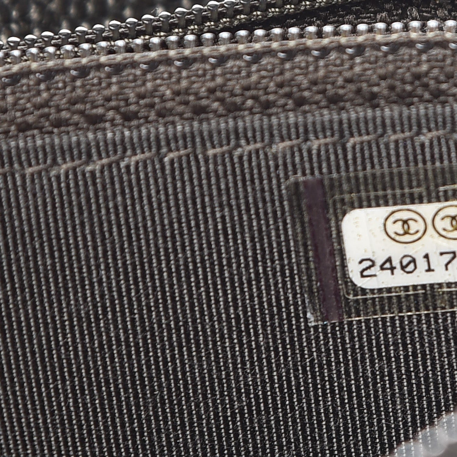 Chanel Caviar Quilted Small Zip Around Wallet Dark Charcoal 8 of 9