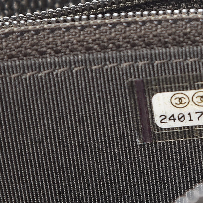 Chanel Caviar Quilted Small Zip Around Wallet Dark Charcoal 8 of 9