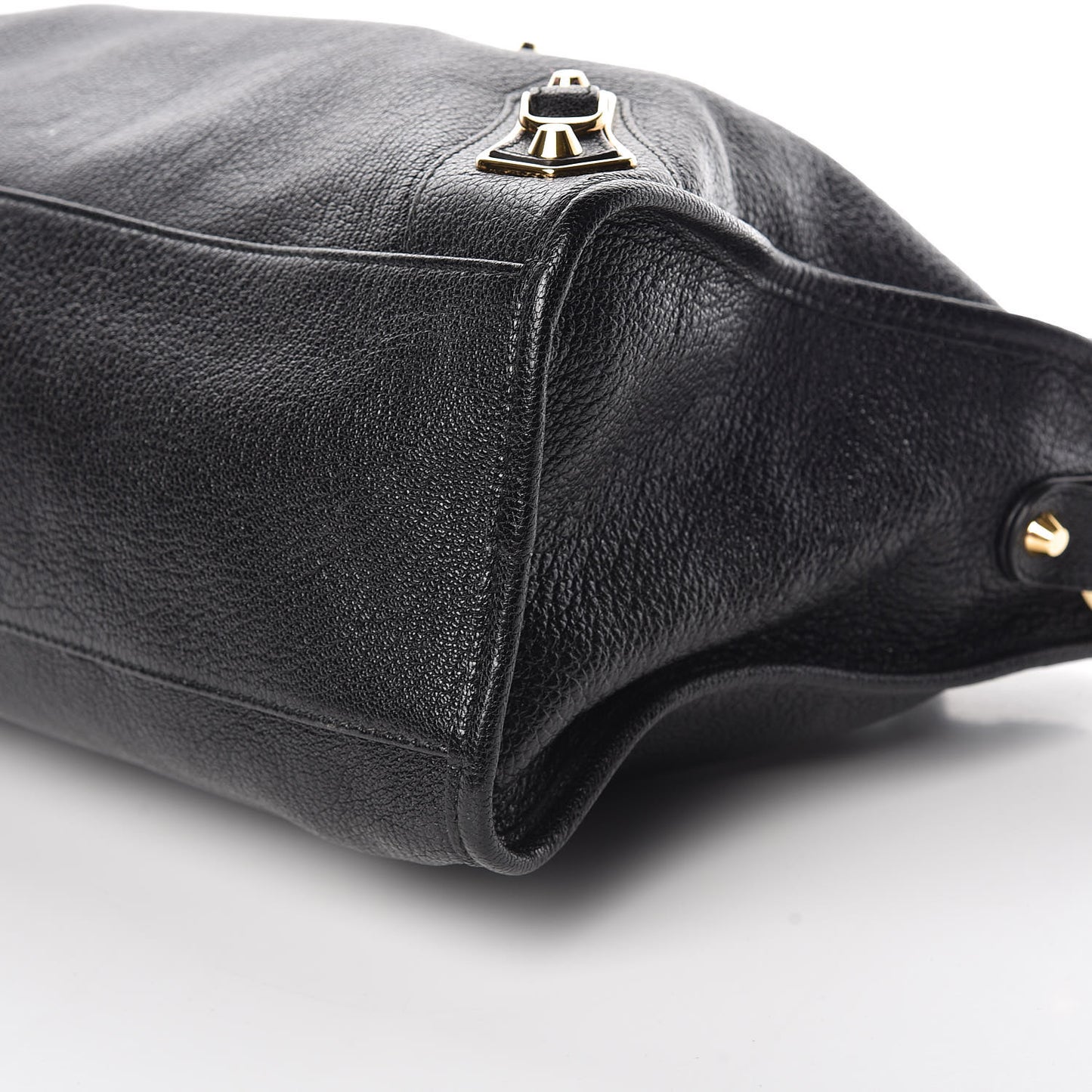 Chevre Gold Metallic Edge Hardware City Black