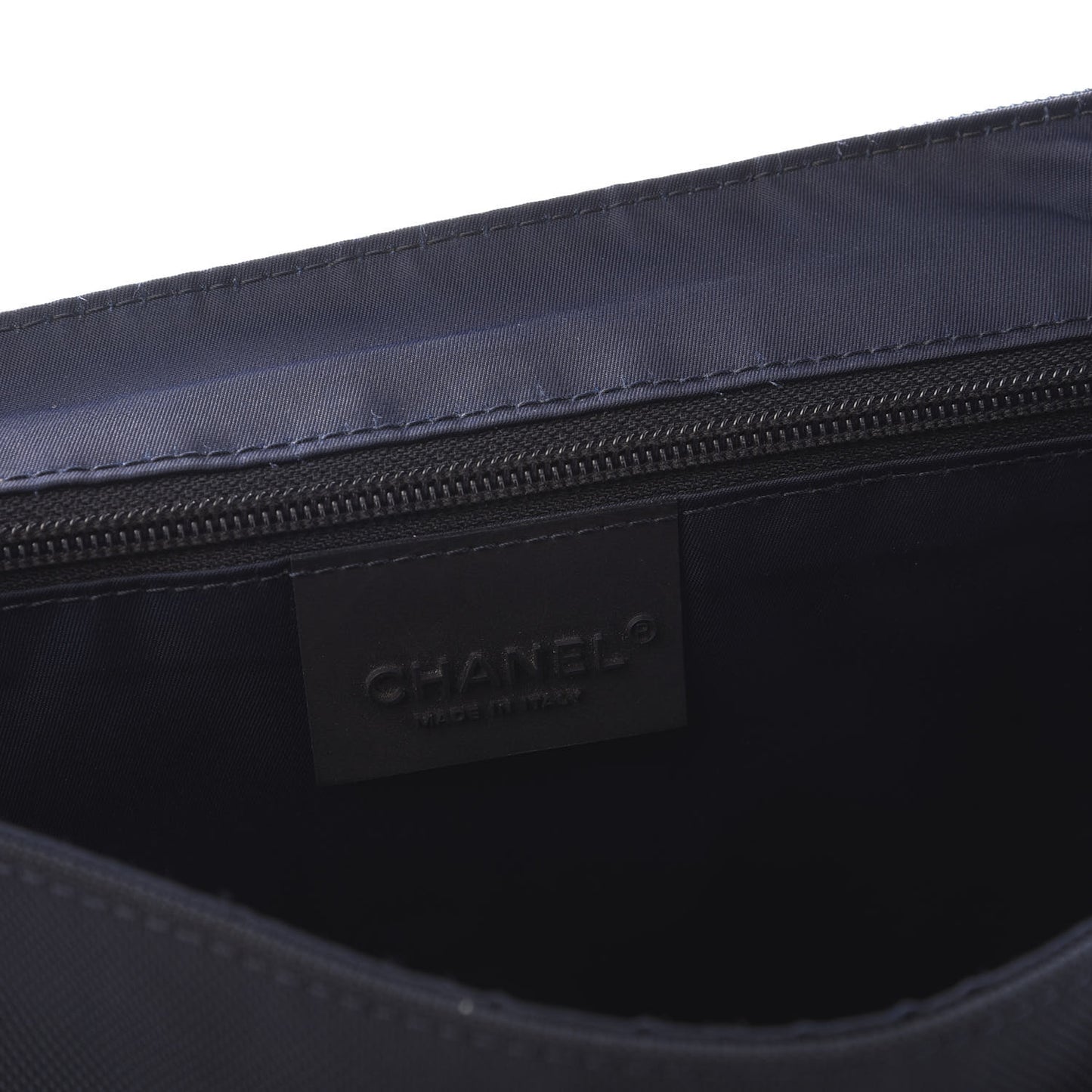Canvas Nylon Expandable Sport Messenger Navy Off White