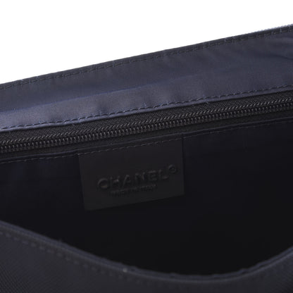 Chanel Canvas Nylon Expandable Sport Messenger Navy Off White 7 of 10