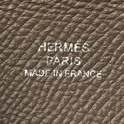 Hermes Epsom Calvi Card Case Etoupe 8 of 13