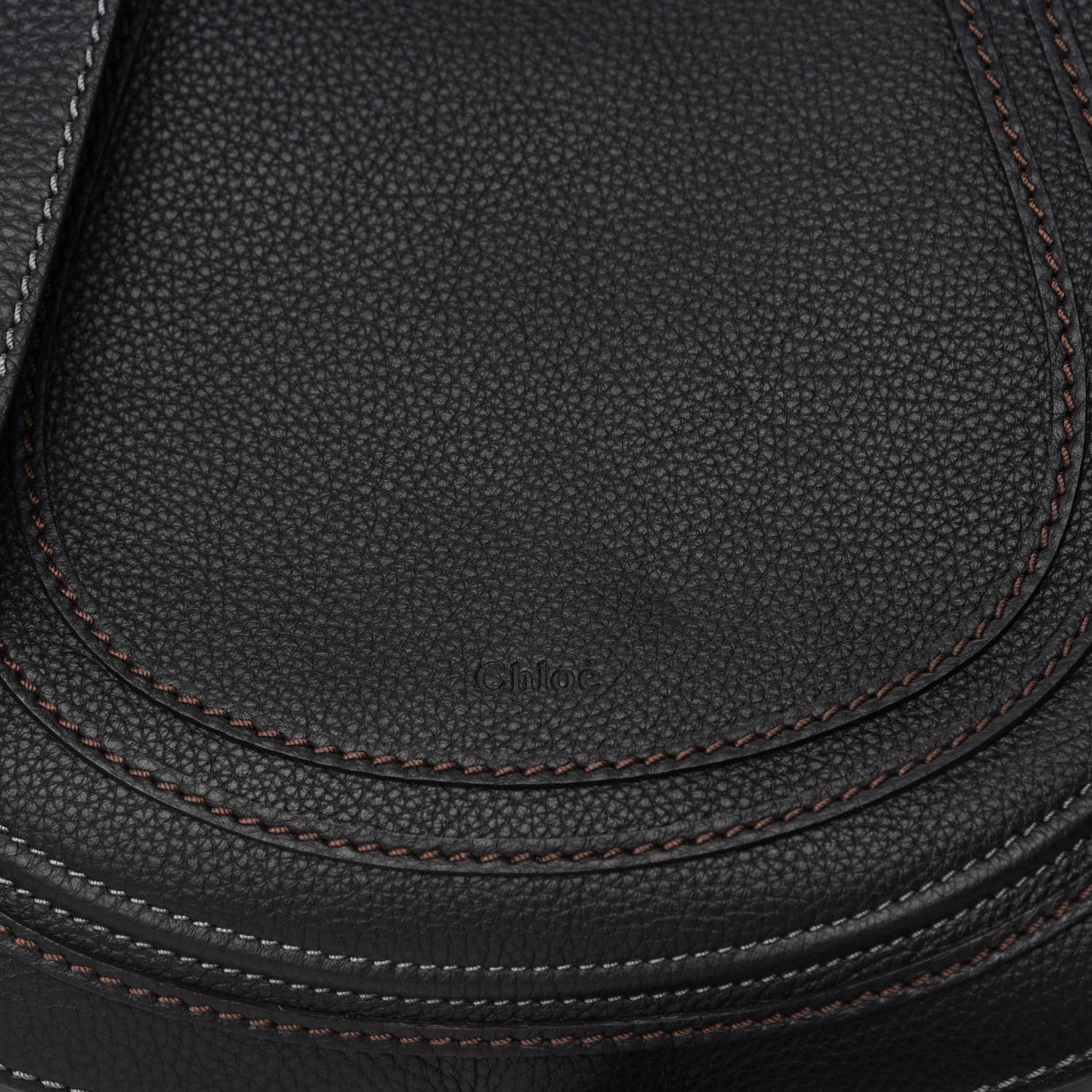 Chloe Calfskin Medium Marcie Round Crossbody Bag Black 10 of 10