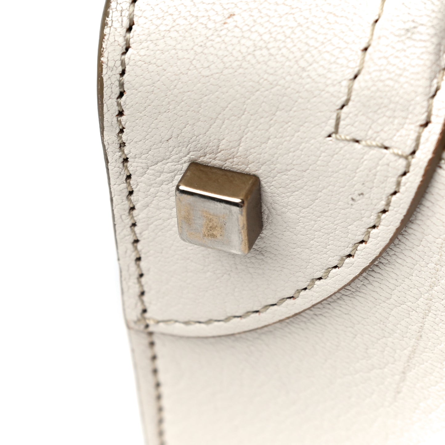 Goatskin Mini Luggage White