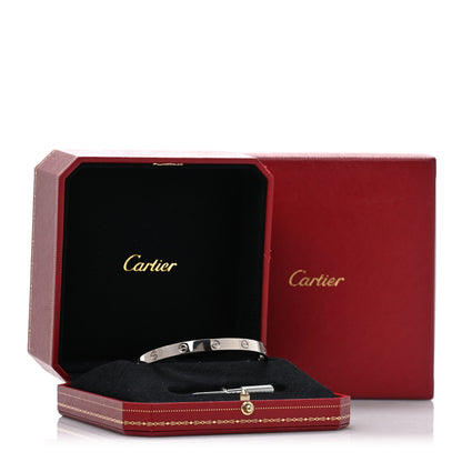 Cartier 18K White Gold LOVE Bracelet 19 7 of 7