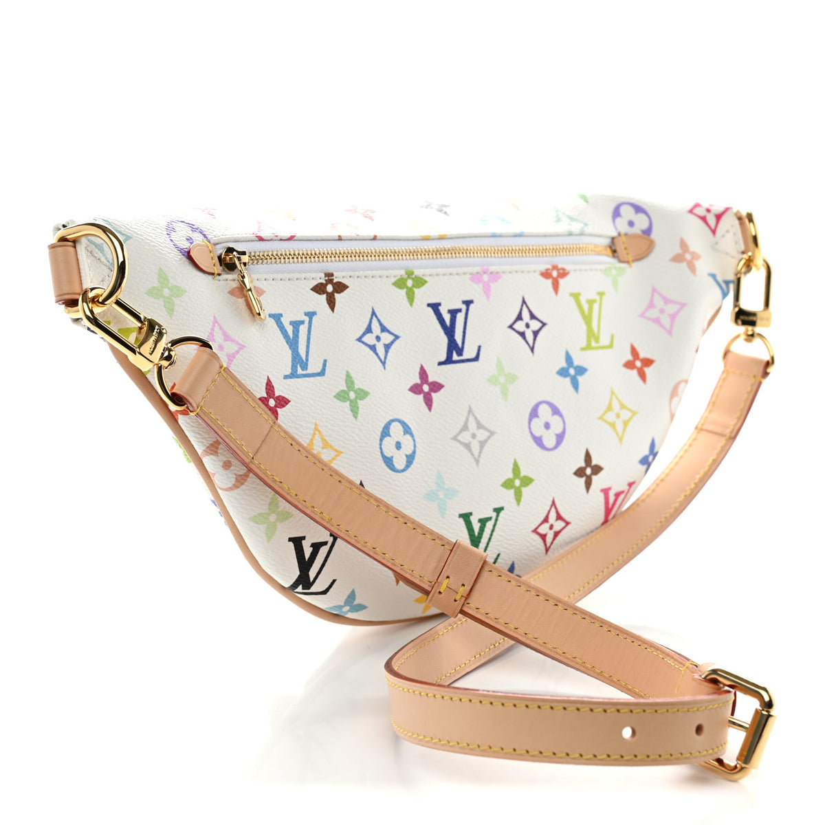 Louis Vuitton LV X TM Monogram Multicolor High Rise Bumbag White 3 of 10