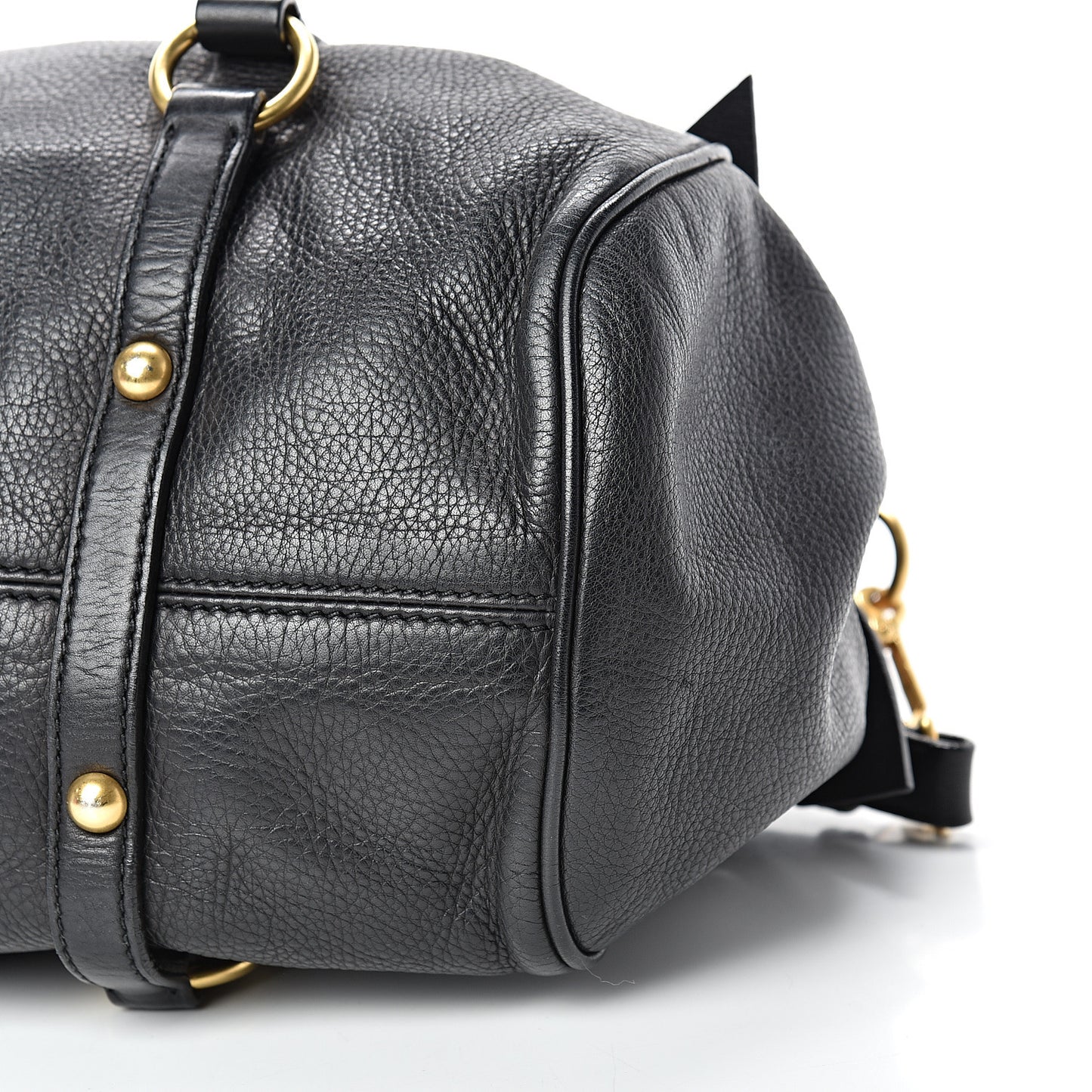 Vitello Medium Bow Bag Black
